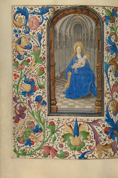 The Virgin and Child Enthroned within a Church by Unbekannt Unbekannt